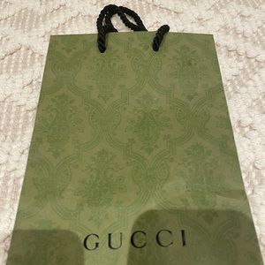 Authentic Gucci shopping bag.